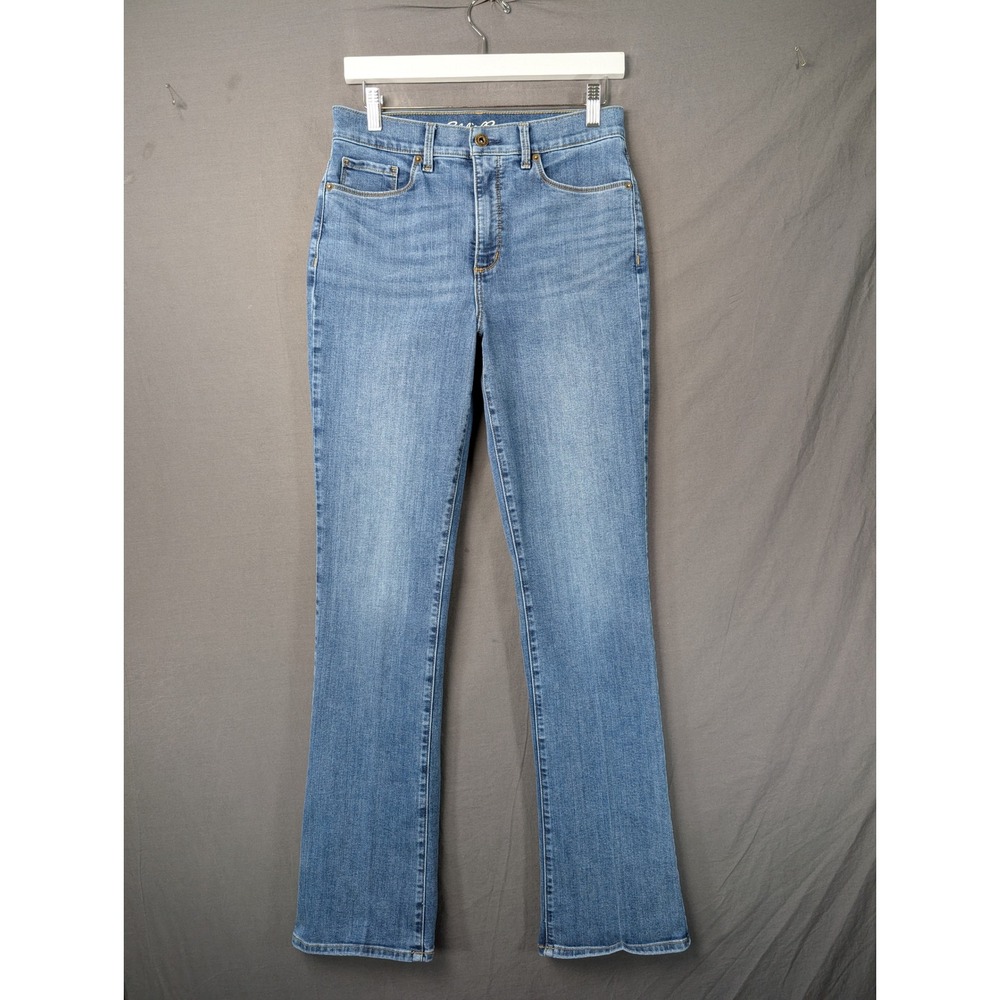 Eddie Bauer Womens Blue High Rise Bootcut‎ Jeans Size 16 Regular